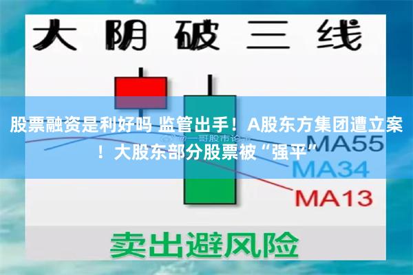 股票融资是利好吗 监管出手！A股东方集团遭立案！大股东部分股票被“强平”