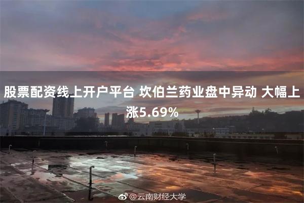 股票配资线上开户平台 坎伯兰药业盘中异动 大幅上涨5.69%