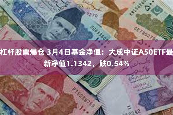 杠杆股票爆仓 3月4日基金净值：大成中证A50ETF最新净值1.1342，跌0.54%